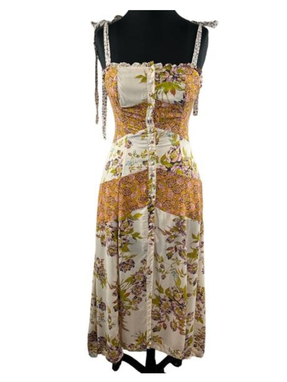 Free People Floral Maxi Boho Dress